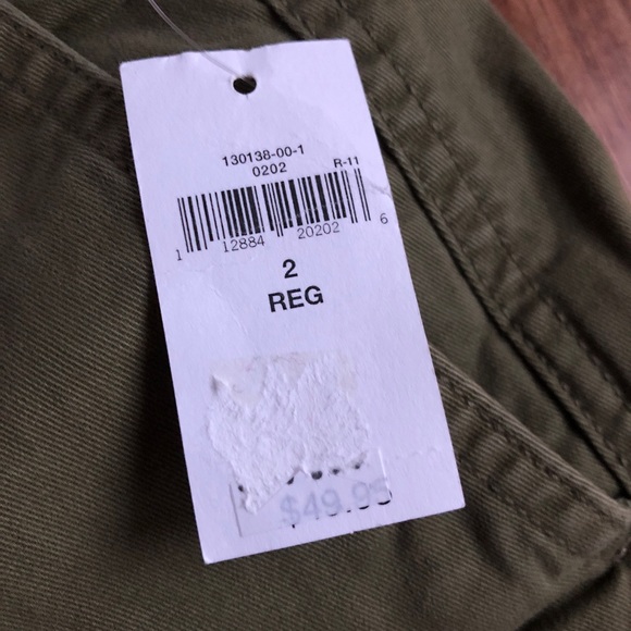 NEW GAP Pants MID RISE STRETCH Green Waist 30 Size 2 Women’s - Picture 7 of 16